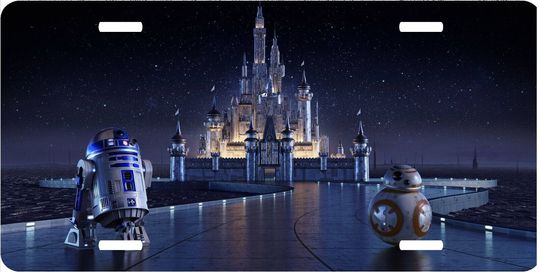 Star Wars Droid Castle R2D2 - Walt Disney License Plate