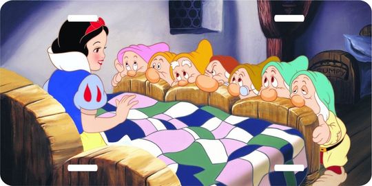Disney Snow White - Bed License Plate