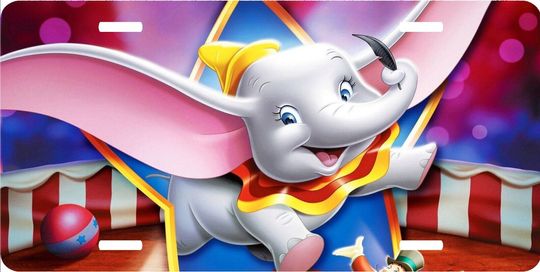 Dumbo Flying Feather - Walt Disney License Plate
