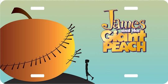 James Giant Peach - Walt Disney License Plate