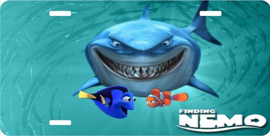 Finding Nemo Shark - Walt Disney License Plate