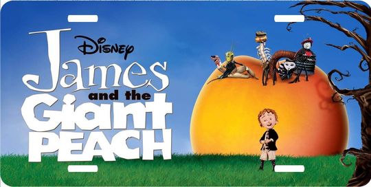 James Giant Peach Cast - Walt Disney License Plate