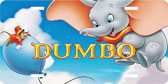 Dumbo Title Screen - Walt Disney License Plate