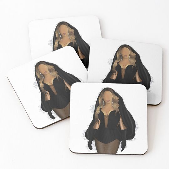 Renaissance World Tour: CHURCH GIRL (Black) Coasters