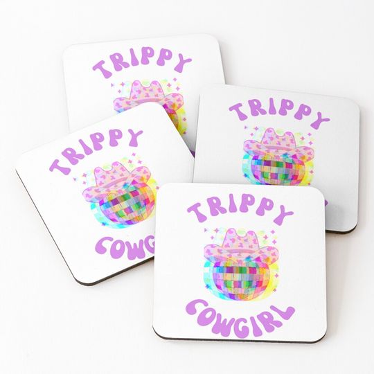 Trippy Cowgirl Coasters