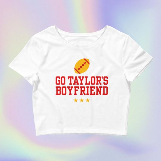 Go Taylor's Boyfriend Taylor Crop Top Shirt, Taylor Flowy Cropped Tee