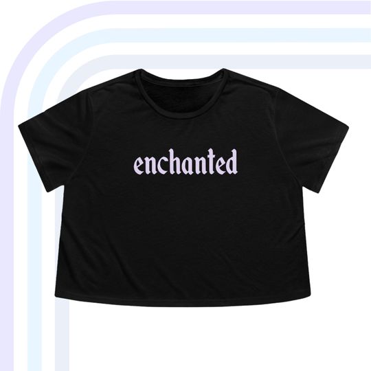 Enchanted Taylor Crop Top Shirt, Taylor Flowy Cropped Tee