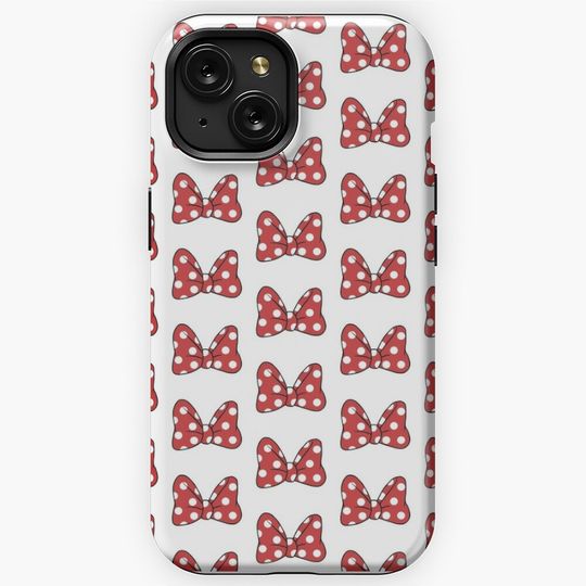 Polka Dot Mouse Bow iPhone Case