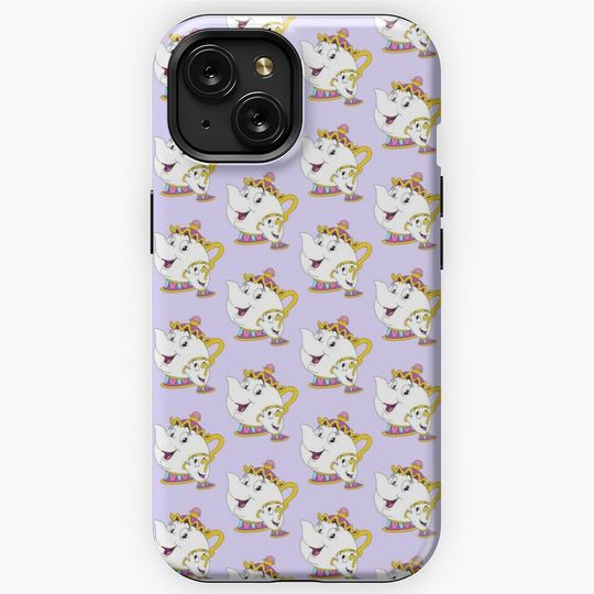 Mrs Potts and Chip Pattern iPhone Case