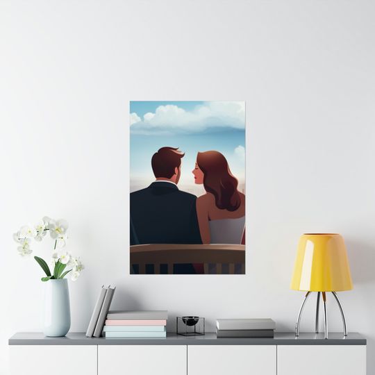 Premium Matte Vertical Posters For Couple