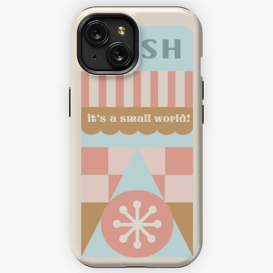 Small World Trash Can Design iPhone Case