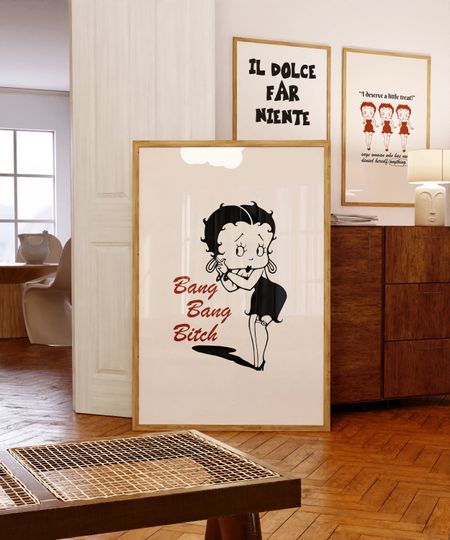 Trendy Betty Boop Premium Matte Vertical Poster
