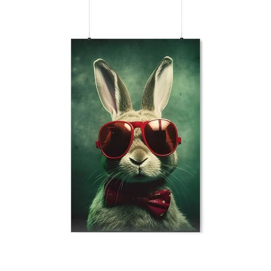 Cool Bunny Premium Matte Vertical Posters
