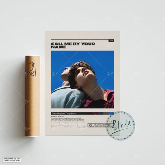 Call Me By Your Name | Luca Guadagnino | Vintage Retro Art Print