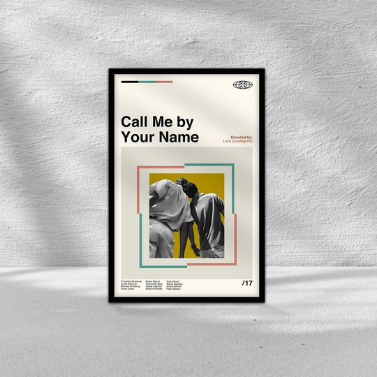 Call Me By Your Name, Call Me By Your Name Poster, Minimalist Movie Poster