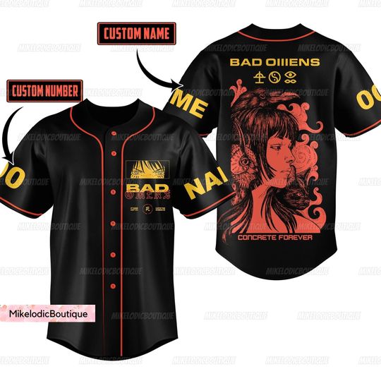 Personalized Bad Omens Jersey, Bad Omens Baseball Shirt