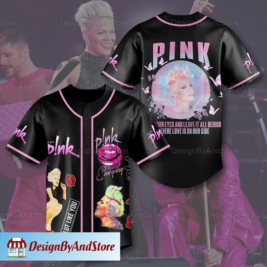 P!nk Pink Singer Jersey, Pink On Tour Shirt, Trust Fall Album Shirt
