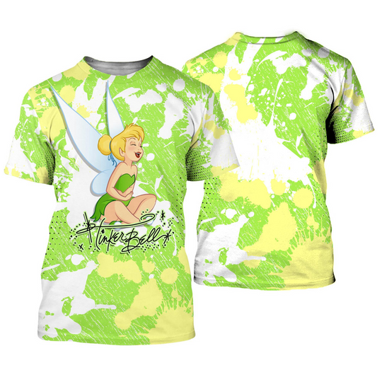 Love Tinker Bell Fairy Princess Happy Birthday Mother's Day Tshirt 3D Printed
