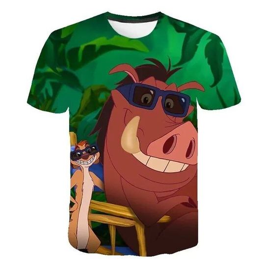 Pumbaa And Timon Lion King Father's Day Mother's Day Birthday Tshirt 3D