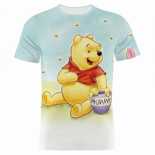 Pooh Hummy Winnie The Pooh Father's Day Mother's Day Birthday Tshirt 3D