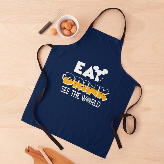 Eat Drink See the World Apron