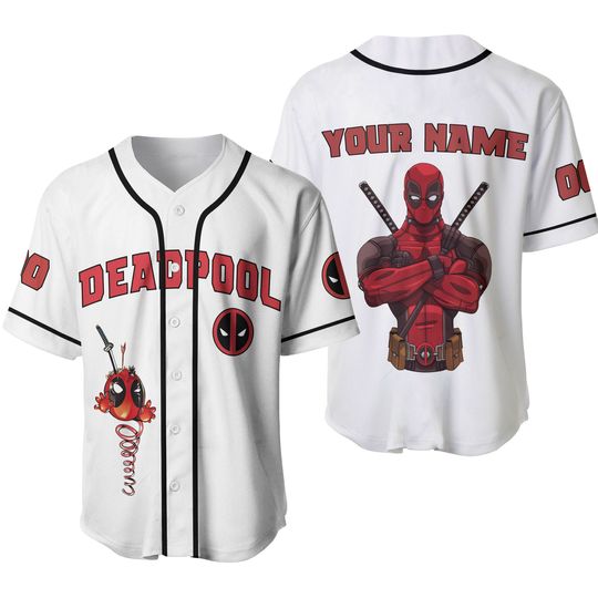 Personalized Deadpool Father's Day Baseball Jersey Shirt