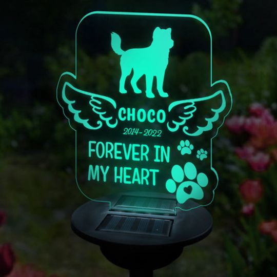 You Are Forever In Our Hearts - Personalized Memorial Garden Solar Light