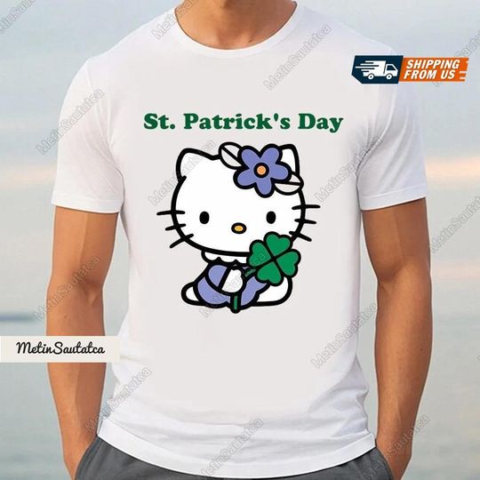 Hello Kitty Shirt, Hello Kitty St Patrick's Day Shirt, Happy St Patrick's Day Shirt