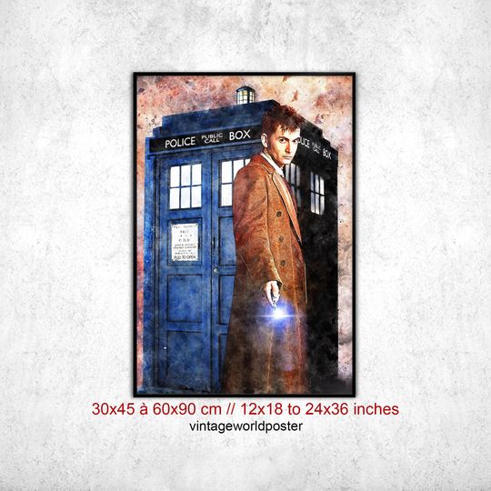 Poster Doctor Who Tardis Poster, Doctor Who Decoration Gift Idea