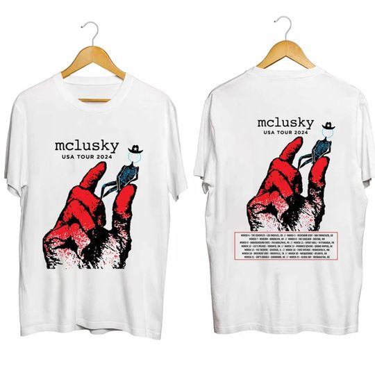 Mclusky USA Music Tour 2024 Shirt, Mclusky Band Fan Shirt, Mclusky 2024 Concert Shirt