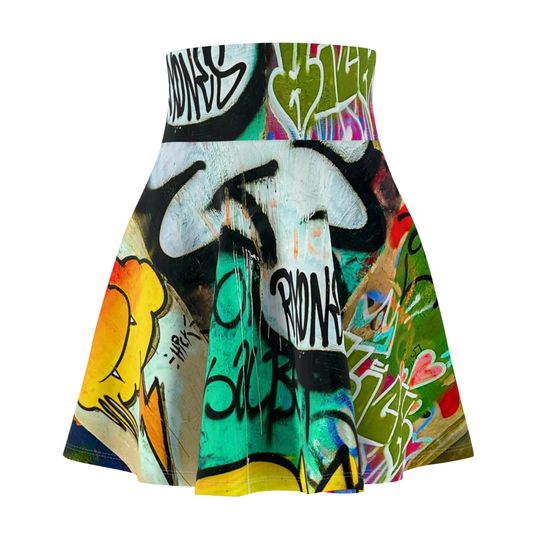 Graffiti Skater Skirt, Women's Skater Skirt