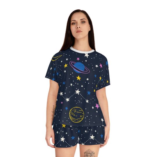 Galaxy Pajamas Set, Women Sleepwear