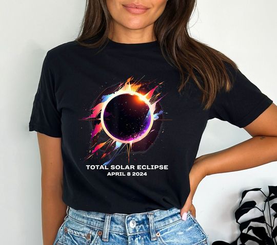 Total Solar Eclipse April 8 2024 Shirt, Spring America Eclipse Souvenir Shirt