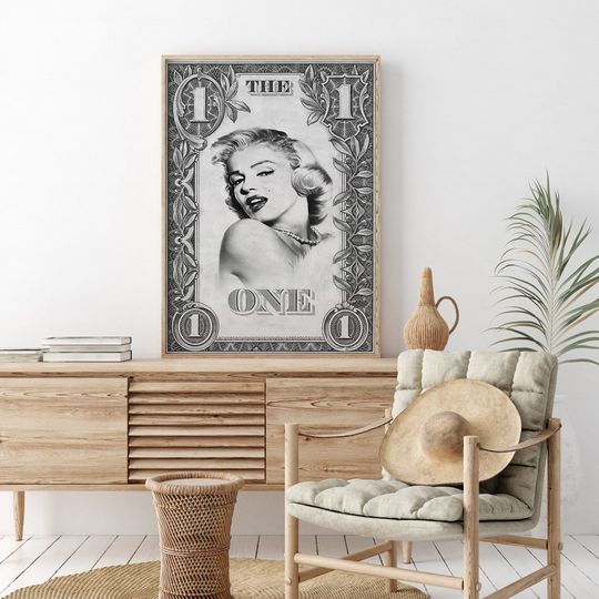 Marilyn Monroe Poster, Black and White, Marilyn Monroe Print