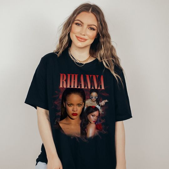 Vintage Rihanna T-shirt, Vintage Rihanna 90s Graphic