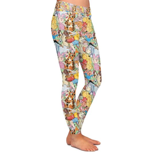 Sketched Pooh Eeyore Tigger Piglet Winnie The Pooh Mother's Day Legging