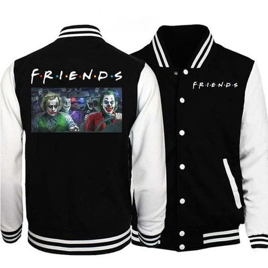 Joker Friends Never Too Old For Joker Horror Fans Baseball Jacket