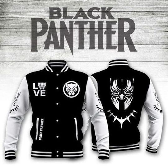 Love Black Panther Never Too Old For Black Panther Baseball Jacket
