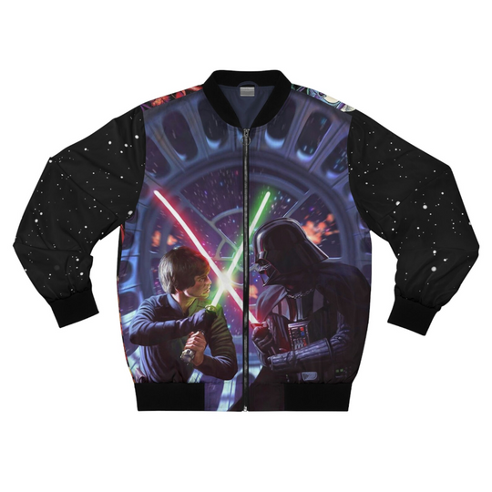 Star Wars Movie Fans Darth Vader & Luke Skywalker Lightsaber Bomber Jacket