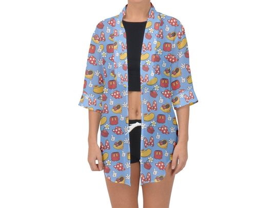 Mickey and Minnie Kimono | Disney Kimono | Disney Top | Disney Swimwear