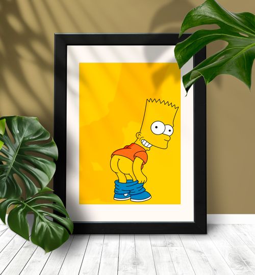 The Simpsons Bart Eat My Shorts Poster
