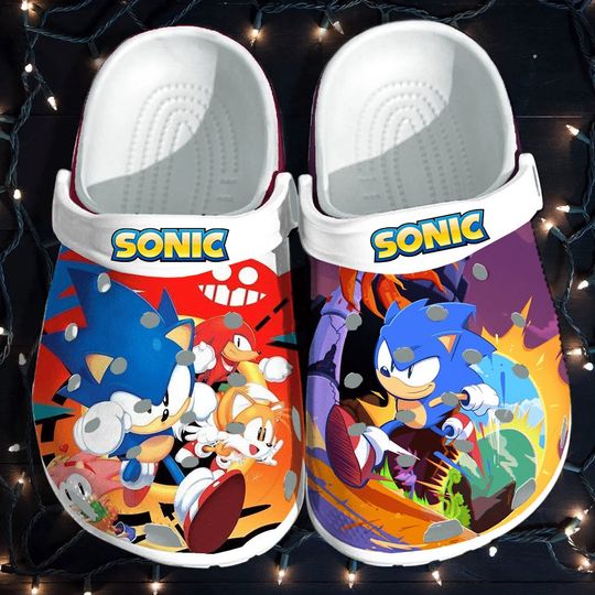 Cute Sonic Game Clogs, Sonic Summer Clogs