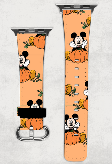Mickey Mouse Pumpkin Halloween Watch Band