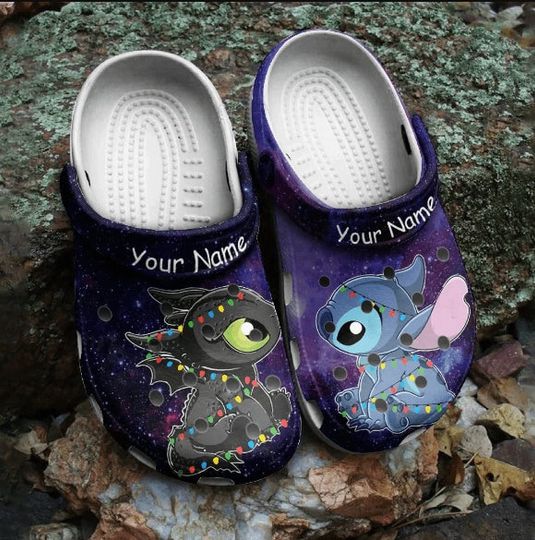 Stitch and Toothless Shoes, Stitch Shoes, Stitch Clogs