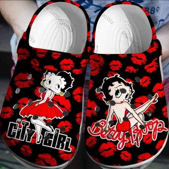 Betty Boop Clogs, Betty Clogs Shoes, Betty Boop Clogs Shoes, Funny Clogs
