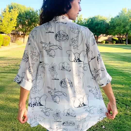 Dumbo Chiffon Kimono | Dumbo Shirt | Disney Kimono | Disney Top | Disney Swimwear