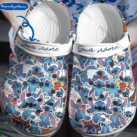 Stitch Clogs, Stitch Slippers, Personalized Clogs, Kid/Adult Clogs, Funny Clogs