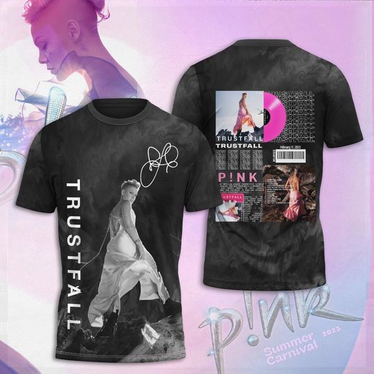 Pink Singer 2024 World Tour 3D T-Shirt