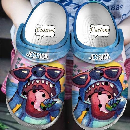 Customized Stitch And Lilo Clogs,Personalized Stitch Shoes