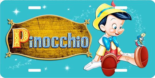 Pinocchio Retro Screen - Disney License Plate
